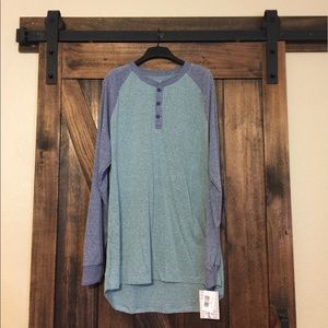 Heathered Green and Blue LuLaRoe Mark